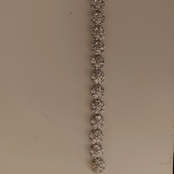 NEVER WORN Floral CZ Bracelet - Picture 1 of 2